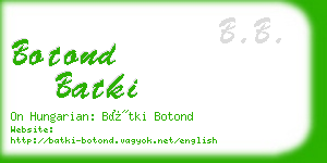 botond batki business card